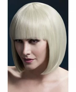 Smiffys Blonde Long Bob Fever Wig-Elise Wigsc