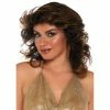 Tomfoolery 1970's Farrah Brown Feathered Wig