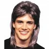 Carnival Products Wig-Mullet Streaked Brown & Blonde 1970's