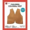JD Party Boys Costumes Childrens Colonial Vest -Light Brown