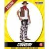Allen Trading Mensc Cowboy Adult Costume With Cow Print Chaps & Vest