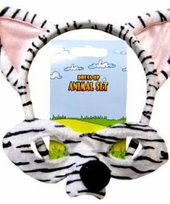 Swedia's Animals Accessories Zebra - Headband & Mask Set