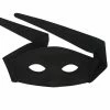 Tomfoolery Accessoriesc ZORRO With Ties Large Black Eye Mask 2 Tomfoolery Accessoriesc ZORRO With Ties Large Black Eye Mask