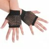 Tomfoolery Short Fishnet Black Gloves