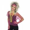 Smiffys 80s Lace Net Top, Gloves And Headband Set