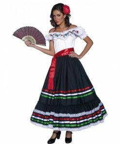 Smiffys Authentic Western Sexy Senorita Costume Ladiesc