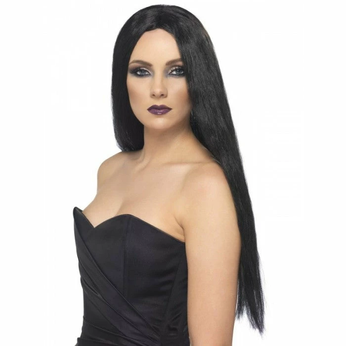 Smiffys Black Witch Wig 3 Smiffys Black Witch Wig