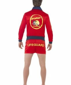 Smiffys Baywatch Mens Lifeguard Costume - Short Shorts And Jacket