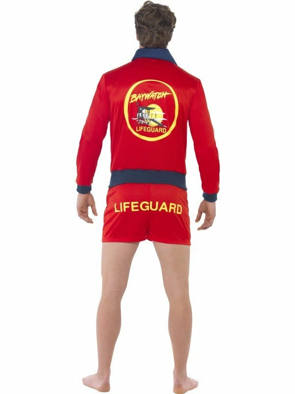 Smiffys Baywatch Mens Lifeguard Costume - Short Shorts And Jacket 4 Smiffys Baywatch Mens Lifeguard Costume - Short Shorts And Jacket