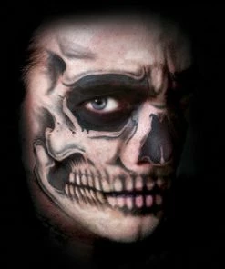 Carnival Products Tinsley FX Full Face Temp Tattoo - Skull Accessoriesc 7 Carnival Products Tinsley FX Full Face Temp Tattoo - Skull Accessoriesc