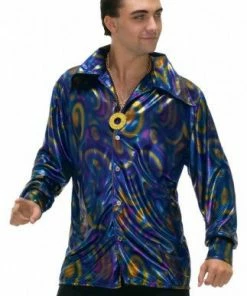Forum Novelties Mensc Dyno-mite Dude 70s Disco Shirt