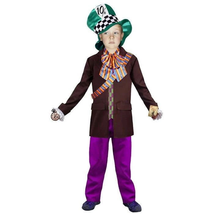 Interalia Group Boys Costumes Crazy Hatter Costume - Boys 3 Interalia Group Boys Costumes Crazy Hatter Costume - Boys