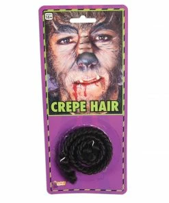 Forum Novelties Crepe Hair-Black, Grey & White Special Effects Makeup