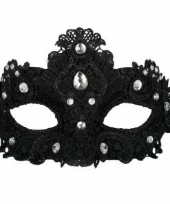 Tomfoolery Crystal Lace Eye Mask - Asst Colors