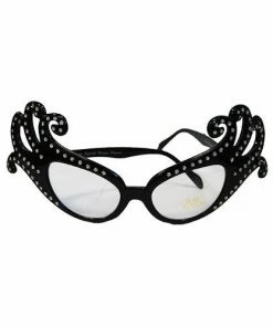 Swedia's Dame Edna Rhinestone Glasses - Black Accessoriesc