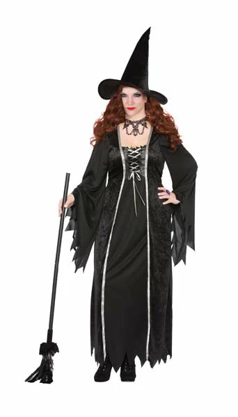 Tomfoolery Dark Witch Ladies Halloween Costume - Plus Ladiesc 4 Tomfoolery Dark Witch Ladies Halloween Costume - Plus Ladiesc