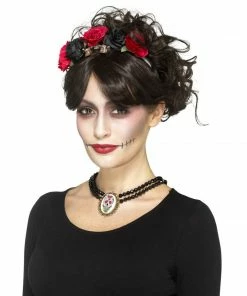 Smiffys Mexican Day Of The Dead Beaded Choker