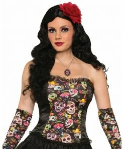 Tomfoolery Ladiesc Day Of The Dead Corset
