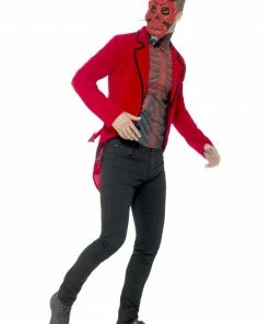 Smiffys Halloween & Horror Day Of The Dead Devil Costume - Mens