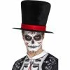 Smiffys Day Of The Dead Black Top Hat Hats & Headwear