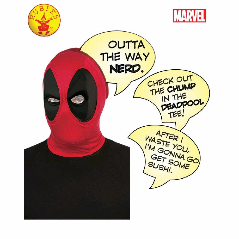 Rubie's Deerfield Deadpool Deluxe Mask With Speech Bubble Superheroes & Villains 3 Rubie's Deerfield Deadpool Deluxe Mask With Speech Bubble Superheroes & Villains