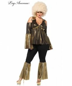 Tomfoolery Disco Diva Pant Suit By Leg Avenue - Plus Ladiesc