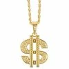 Tomfoolery Accessoriesc Dollar Sign Pendant Necklace - Gold