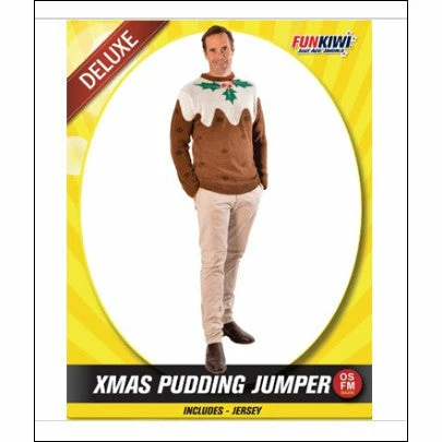 Allen Trading Christmas & New Year Xmas Jumper Xmas Pudding 3 Allen Trading Christmas & New Year Xmas Jumper Xmas Pudding