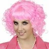 Swedia's Beauty School Pink Curly Wig 1950's
