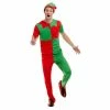 Smiffys Christmas & New Year Elf Costume-Mens