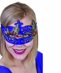 Tomfoolery Violet Rose Eye Mask Masks