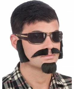 Forum Novelties Facial Hair Disguise Kit-Brown