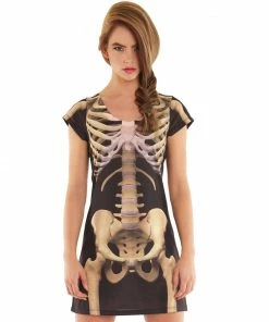 Tomfoolery Faux Real Skeleton Dress