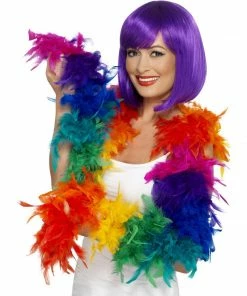 Smiffys Feather Boa - Multi Colour Festival & Pride