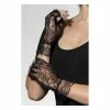 Smiffys Fingerless Lace Gloves - Black 1980's