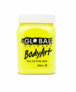 Interalia Group Fluro Yellow Face And Body Paint Accessoriesc