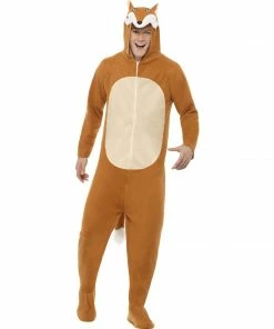 Smiffys Fox All In One Costume - Adult