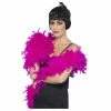 1920's Fuchsia Deluxe Feather Boa - Smiffys