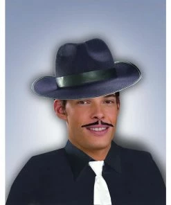 Forum Novelties Facial Hair Gangster Moustache - Black & Brown