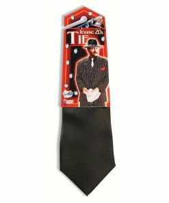 Forum Novelties Roaring 20's Gangster Tie Black Suspenders & Ties