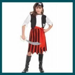 Tomfoolery Pirate Lass Childs Costume Girls Costumes