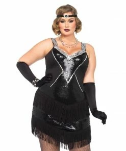 Tomfoolery Glamour Flapper Costume - Plus Sizes By Leg Avenue Ladiesc
