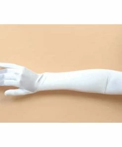 Interalia Group 1920's Gloves-White Satin Finish