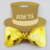 Trademart Suspenders & Ties Gold Sequin Bow Tie