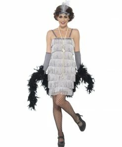 Smiffys Silver Flapper Dress