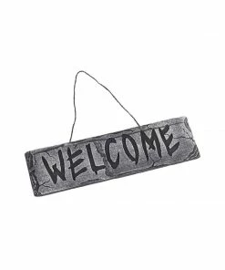 Smiffys Halloweenc Halloween Hanging Welcome Sign