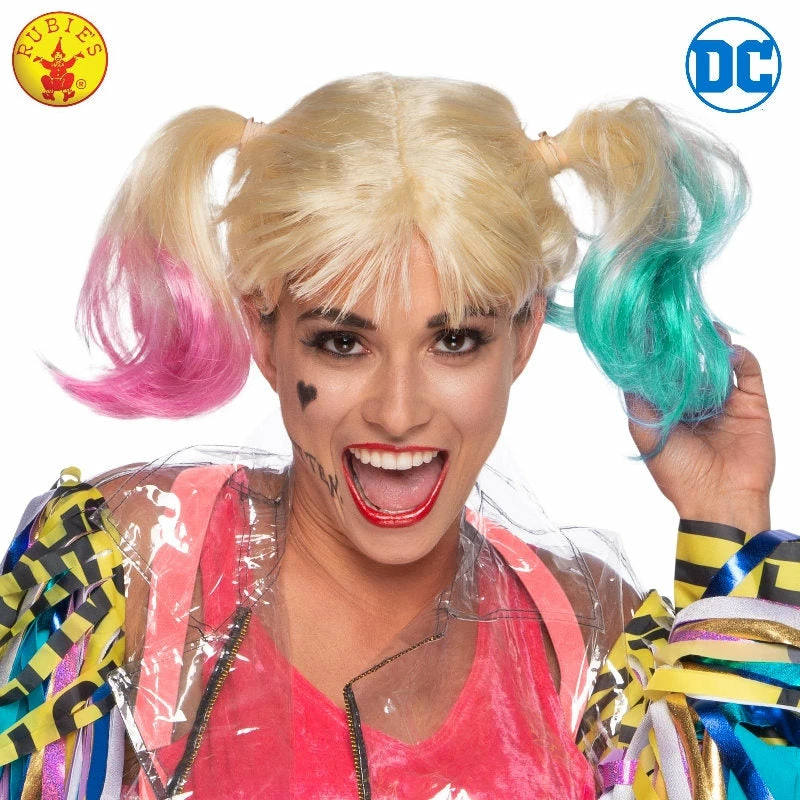 Rubie's Deerfield Harley Quinn Birds Of Prey Adult Wig Superheroes & Villains 3 Rubie's Deerfield Harley Quinn Birds Of Prey Adult Wig Superheroes & Villains