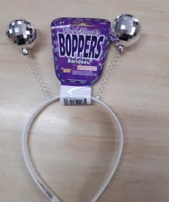 Forum Novelties Hats & Headwear Silver Disco Ball Head Boppers