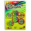 Forum Novelties Hippie 5 Pce Button Set Jewellery