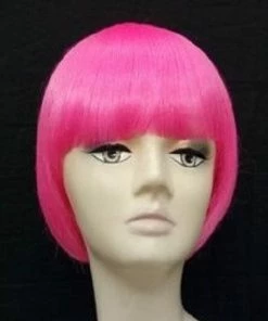 Carnival Products Wig-Hot Pink Short Bob